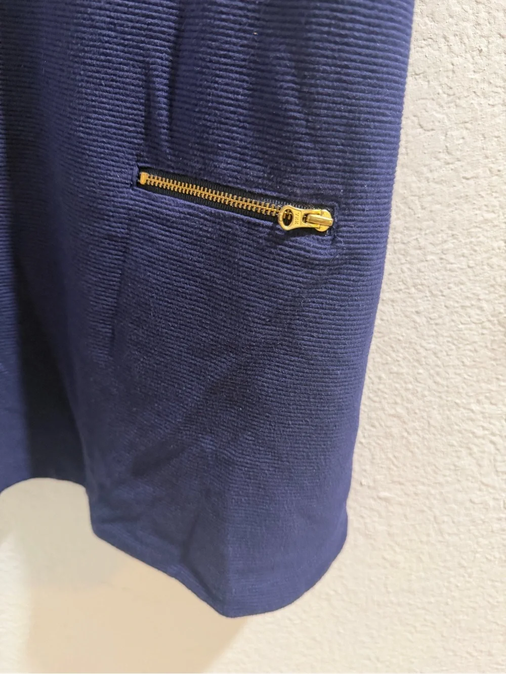 Gymboree Navy Dress with Gold Sequin Horse